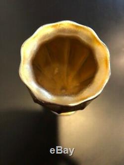 Tiffany Studios Gold Favrile Tulip Floriform Vase