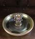 Tiffany Studios LCT Favrile art glass damascene bowl with flower frog