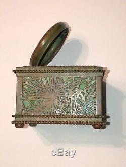 Tiffany Studios Pine Needle Ink Well LCT Stained Glass