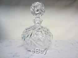 Tiffany and Co. Crystal Rock Cut Perfume Bottle New In Box Made In Germany