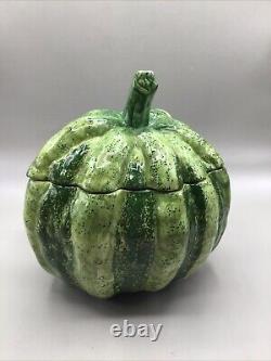 Tiffany & co? Estee ceramiche Pumpkin? Made In Italy Covered Bowl