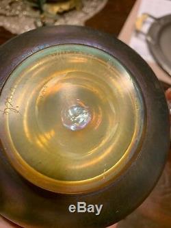 Tiffany favrile art glass Vase
