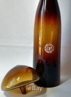 Tom Connelly Greenwich Flint Craft #1163 Decanter and Stopper Mid Century Modern