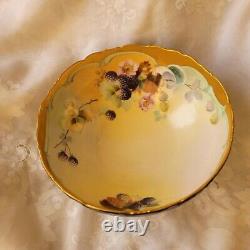 Tressemanes & Vogt Limoges Porcelain Fruit Bowl. Depose 1903. Mark 1.1