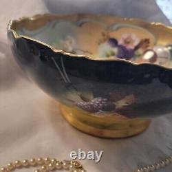 Tressemanes & Vogt Limoges Porcelain Fruit Bowl. Depose 1903. Mark 1.1