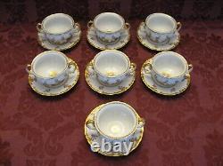 Tressemanes & Vogt (T&V) Ovington Bros Bouillon Cup & Saucer-Set of 7-Excellent