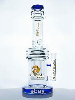 Tsunami 17? Triple Honeycomb Heart Perc Glass Water Pipe Choose Color