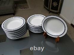 Twelve Dansk Christianshavn Blue 8 soup bowls Portugal shipping included