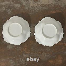 Two Antique RS Prussia Bowls Diana The Huntress & Lady Flora Reclining 5.75