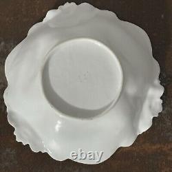 Two Antique RS Prussia Bowls Diana The Huntress & Lady Flora Reclining 5.75