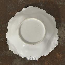 Two Antique RS Prussia Bowls Diana The Huntress & Lady Flora Reclining 5.75