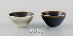 Two Rörstrand bowls in glazed ceramics. Mid-20th century