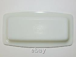 Ultra Rare Pyrex REVERSE BUTTERPRINT LADY ON THE LEFT BUTTER DISH