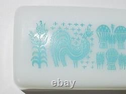 Ultra Rare Pyrex REVERSE BUTTERPRINT LADY ON THE LEFT BUTTER DISH