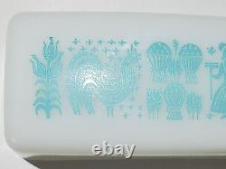 Ultra Rare Pyrex REVERSE BUTTERPRINT LADY ON THE LEFT BUTTER DISH