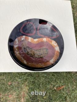 Unique Signed Tony Evans Stoneware American Studio Pottery Glazed Bowl