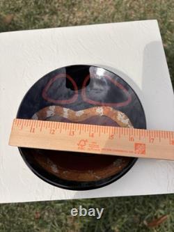 Unique Signed Tony Evans Stoneware American Studio Pottery Glazed Bowl