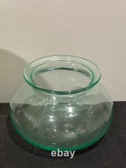 Uranium fish Bowl With Koi Fish Stand