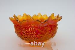 VIBRANT COLOR Northwood Grape and Cable 8pc Small Punch Bowl Set (Marigold)
