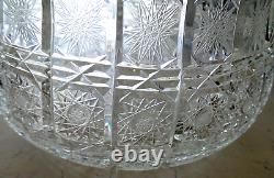 VINTAGE BRILLIANT QUEEN LACE BOWL 8HX12w MADE IN POLAND