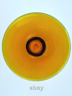 VINTAGE Blenko Handmade Glass 6615L Decanter in Tangerine Joel Myers Design