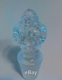 VINTAGE FENTON ART GLASS TOPAZ OPALESCENT VASELINE COIN DOT CRUET Free Shipping