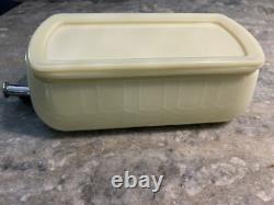 VINTAGE McKee 1930's Refrigerator CUSTARD Glass Water Cooler Dispenser RARE