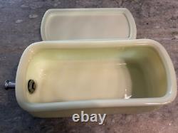 VINTAGE McKee 1930's Refrigerator CUSTARD Glass Water Cooler Dispenser RARE