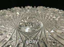 VTG ABP American Brilliant Detail Cut Crystal Glass Bowl, 8 1/4 D x 3 1/2 H