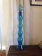 VTG Blenko Glass Spool Decanter 587L 36 Architectural Scale Husted Turquoise