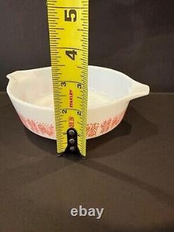 VTG HTF Rare Pyrex Amish Pink Butterprint Casserole Set with Lids 471, 472, 473