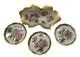 VTG Herend QUEEN VICTORIA 6 Leaf Shaped Dish And 3 Small Trinkets Set Of 4