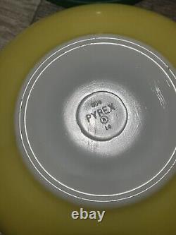 VTG PYREX Primary Color SET 4 Nesting/Mixing Bowls 401, 402, 403, 404 Great Cond
