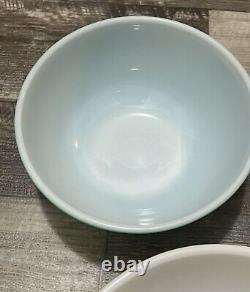 VTG PYREX Primary Color SET 4 Nesting/Mixing Bowls 401, 402, 403, 404 Great Cond
