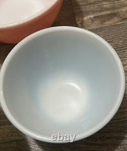VTG PYREX Primary Color SET 4 Nesting/Mixing Bowls 401, 402, 403, 404 Great Cond