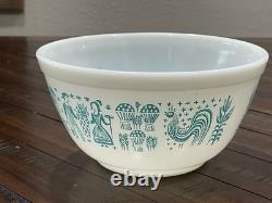VTG Pyrex Amish Butterprint Turqouoise Mixing Bowl Set (3 pc 401, 402 & 403)