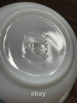 VTG Pyrex Amish Butterprint Turqouoise Mixing Bowl Set (3 pc 401, 402 & 403)