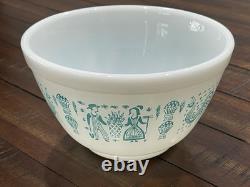 VTG Pyrex Amish Butterprint Turqouoise Mixing Bowl Set (3 pc 401, 402 & 403)