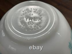 VTG Pyrex Amish Butterprint Turqouoise Mixing Bowl Set (3 pc 401, 402 & 403)