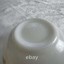 VTG Pyrex Sandalwood Ivy Tan/White Cinderella Mixing Bowl Set 444-443-442-441