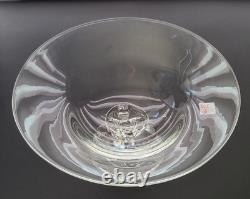 VTG STEUBEN Signed Centerpiece Pedestal Compote Bowl, 9 7/8 w x 4 7/8 h
