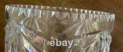 VTg European Crystal Vase Scalloped Edges Beautiful Vase 1960? S Era