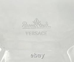 Versace Rosenthal Medusa Lumiere Crystal Octagon Bowl 7 With Box