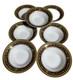 Versace Rosenthal Medusa Red Soup / Cereal Bowls 7 Set of 7