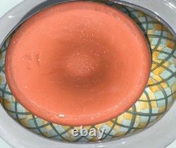 Very RARE MACKENZIE CHILDS HUGE TAYLOR OVATION BOWL ODD FELLOWS PATTERN
