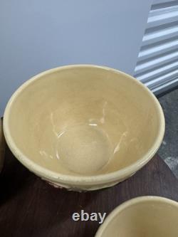 Very Rare 1958 Watt Pottery Morning Glory Nesting Bowl Set 5 Bowls