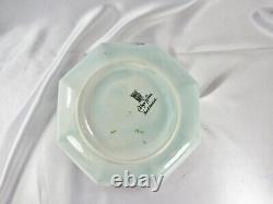 Vhtf Adams Calyx Ware Large Octagonal 8 7/8 Bowl Lowestoft Carolynn Calyxware