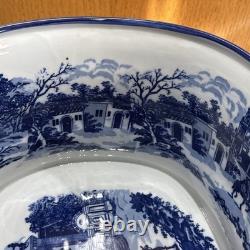 Victoria Ware Ironstone Blue & White Porcelain Foot Bath Basin XL No Chips