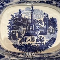 Victoria Ware Ironstone Blue & White Porcelain Foot Bath Basin XL No Chips