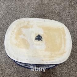 Victoria Ware Ironstone Blue & White Porcelain Foot Bath Basin XL No Chips